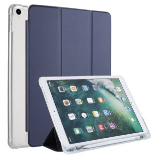Fabric iPad Case Clear TPU Cover With Pencil holder For For All iPad Models 