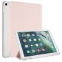 Fabric iPad Case Clear TPU Cover With Pencil holder For For All iPad Models 